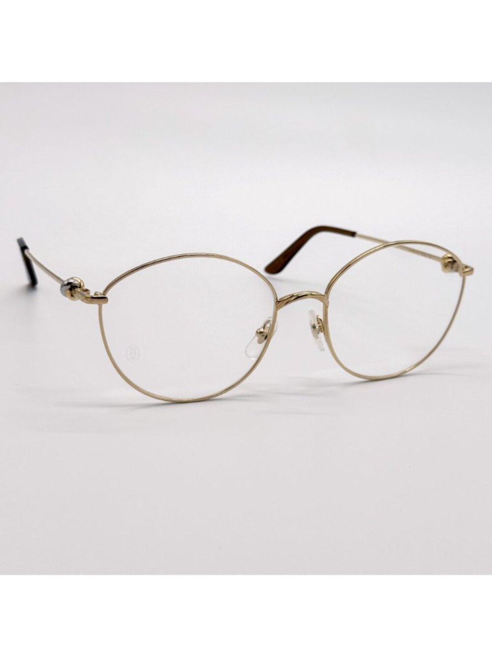 New Cartier CT0375O 001 Gold Women Eyglasses Authentic